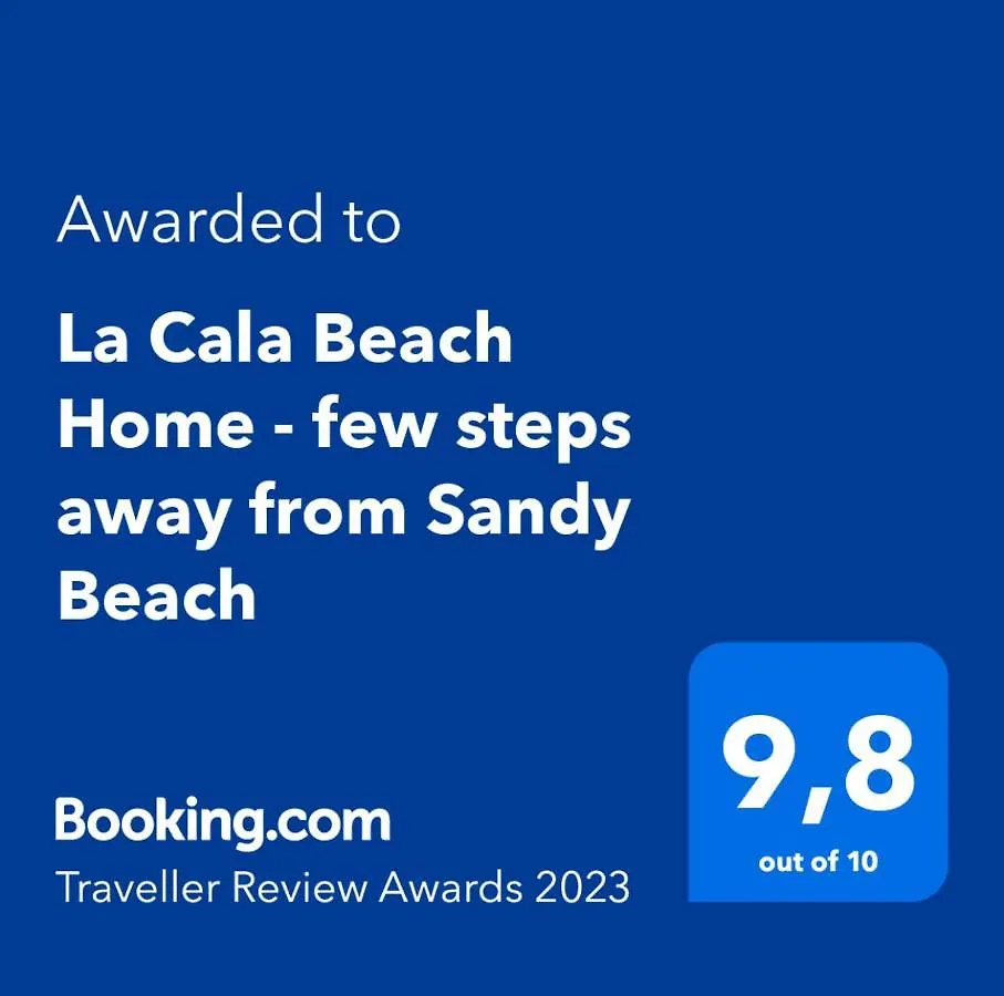 La Cala Beach Home - Beachfront Few Steps Away From Sandy Beach La Cala De Mijas Spain
